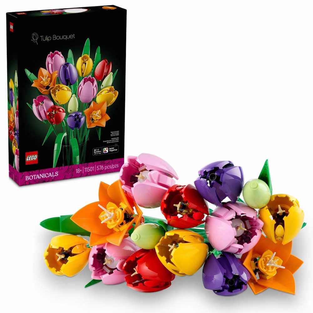 LEGO Botanicals Tulip Bouquet Flower Building Set - NEW!  flowers sets toy toys